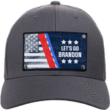 Lets go Brandon Grunge Flag YP6606 Charcoal