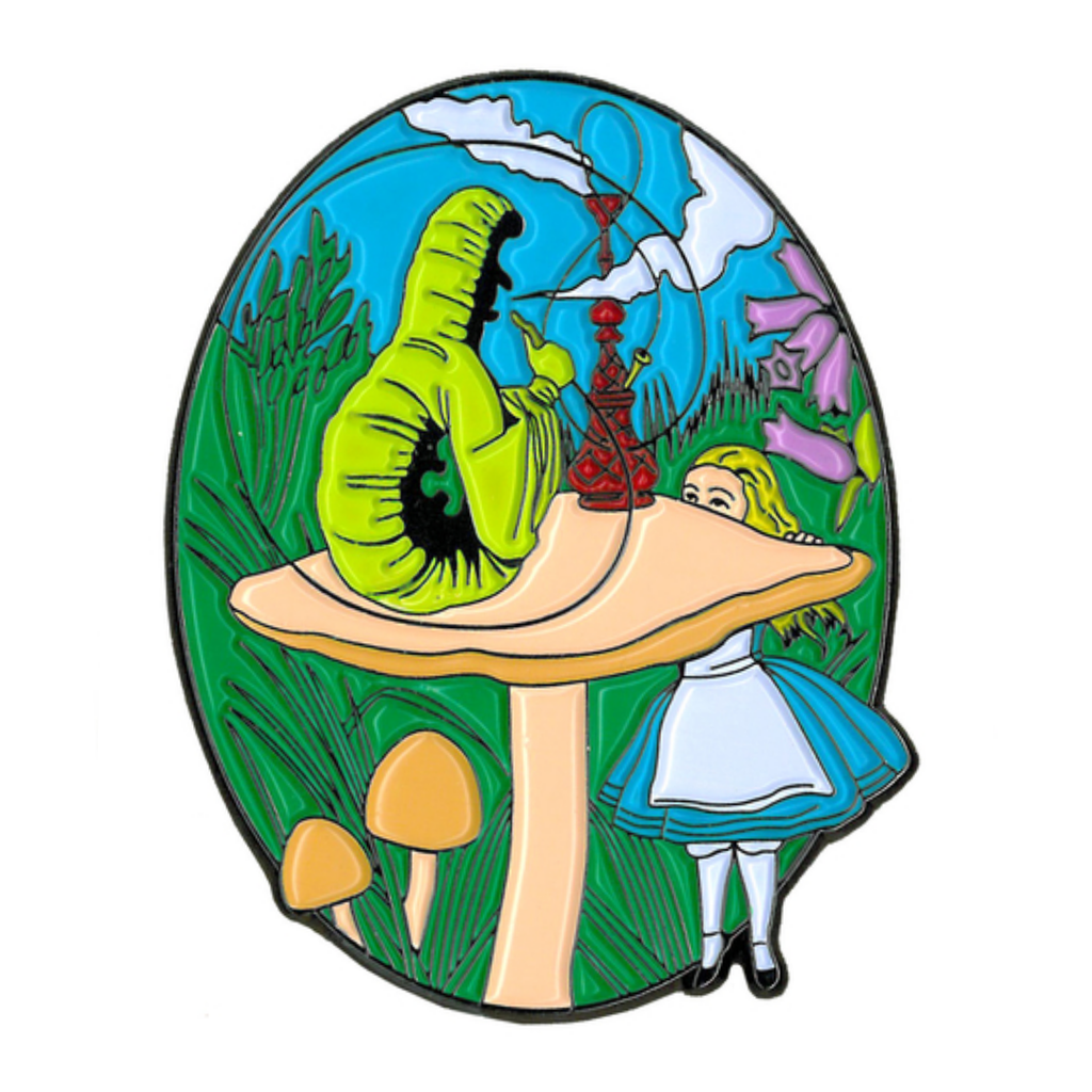 Alice & Caterpillar Enamel Pin
