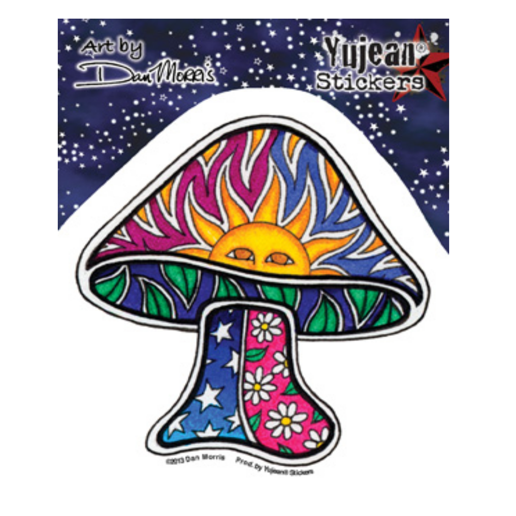 Dan Morris Sun Mushroom sticker